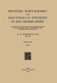 Industrie, Kapitalmarkt und Industrielle Effekten in den Niederlanden (eBook, PDF)