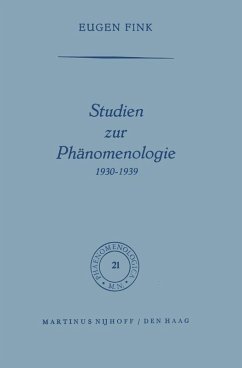 Cover Studien zur Phänomenologie 1930-1939 (eBook, PDF)
