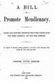 A Bill to Promote Mendicancy, Facts and Figures Showing that the South Does Not Need Federal Aid