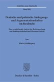 Deutsche und polnische Auslegungs- und Argumentationskultur im Strafrecht