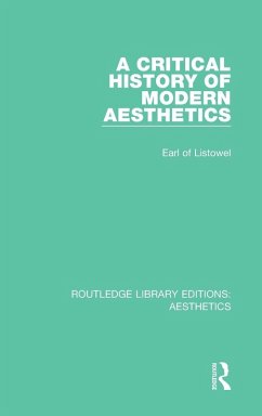 Cover A Critical History of Modern Aesthetics