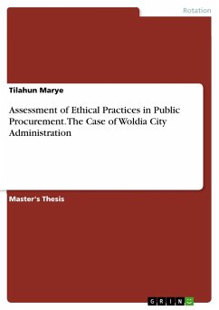 Assessment of Ethical Practices in Public Procurement. The Case of Woldia City Administration