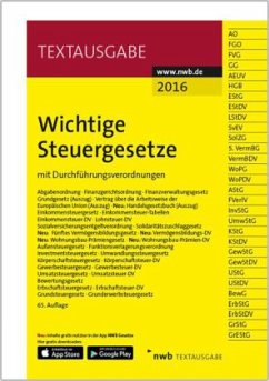 Cover Wichtige Steuergesetze