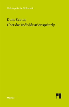 Über das Individuationsprinzip (eBook, PDF) - Duns Scotus, Johannes