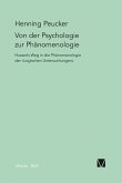Von der Psychologie zur Phänomenologie (eBook, PDF)