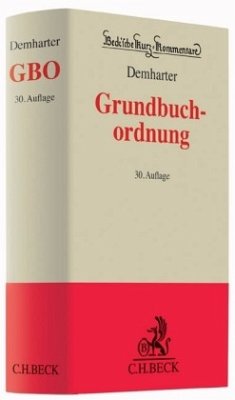 Grundbuchordnung (GBO) - Demharter, Johann