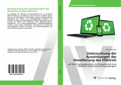 Untersuchung der Auswirkungen der Novellierung des ElektroG