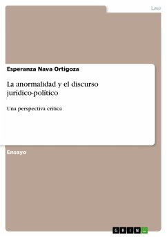 La anormalidad y el discurso jurídico-político (eBook, PDF)