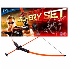Petron SURESHOT Indoor Outdoor Archery Set Kinder Bogen mit 3 Pfeilen, orange