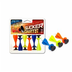 Petron SURESHOT Sucker Darts Pfeile mit Saugnapf Zubehör für Armbrust & Blasrohr, bunt, 6-teilig