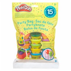 Hasbro 18367EU4 - Play-Doh Partyknete, Set mit 15 Dosen Knete à 28g und Sticker, Knete