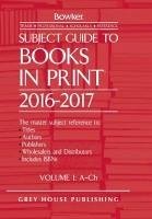 Subject Guide to Books in Print - 6 Volume Set, 2016/17