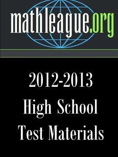 High School Test Materials 2012-2013 - Sanders, Tim
