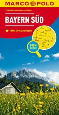 MARCO POLO Karte Bayern Süd / South Bavaria / Sud Bavière