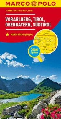 MARCO POLO Regionalkarte Österreich Blatt 03 Vorarlberg, Tirol