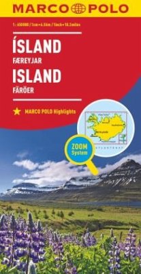 Iceland Marco Polo Map - MARCO POLO Länderkarte Island, Färöer 1:650 000