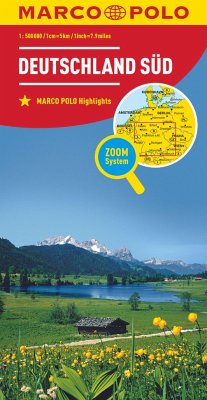 MARCO POLO Länderkarte Deutschland Süd 1:500.000