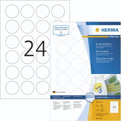 Herma Movables Etiketten rund 40 100 Blatt DIN A4 2400 Stück 4476