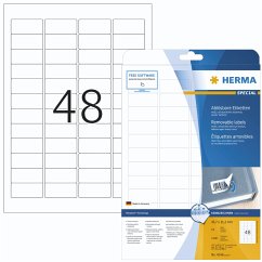 Cover Herma Movables Etik. 45,7x21,2 25 Blatt DIN A4 1200 Stück 4346