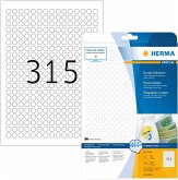 Herma Etiketten A4 10mm rund 25 Blatt 7.875 Stück