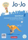 Jo-Jo Sprachbuch - Allgemeine Ausgabe - Neubearbeitung 2016. 2. Schuljahr - Arbeitsheft in Vereinfachter Ausgangsschrift mit CD-ROM