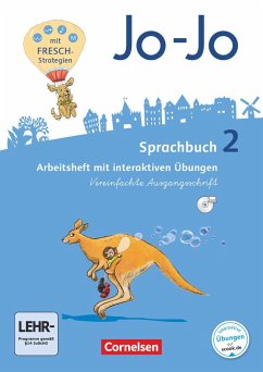 Jo-Jo Sprachbuch - Allgemeine Ausgabe - Neubearbeitung 2016. 2. Schuljahr - Arbeitsheft in Vereinfachter Ausgangsschrift mit CD-ROM - Naumann-Harms, Henriette;Brunold, Frido