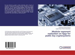 Modular exponent realization on fpga for public key cryptosystems