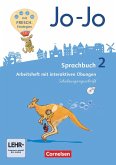 Jo-Jo Sprachbuch - Allgemeine Ausgabe - Neubearbeitung 2016. 2. Schuljahr - Arbeitsheft in Schulausgangsschrift mit CD-ROM