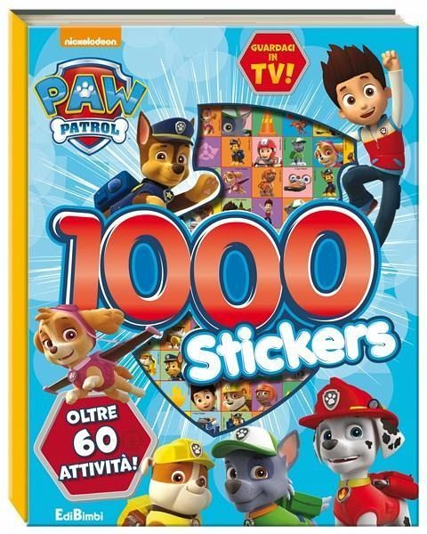 1000 stickers. Paw Patrol. Con adesivi