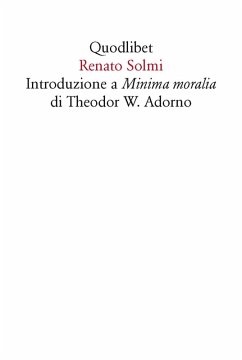 Cover Introduzione a «Minima moralia» di Theodor W. Adorno
