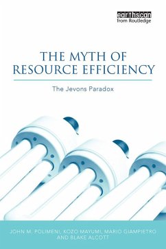 The Myth of Resource Efficiency (eBook, PDF) - Polimeni, John M.; Mayumi, Kozo; Giampietro, Mario; Alcott, Blake