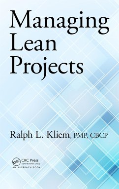 Managing Lean Projects (eBook, ePUB) - Kliem, Ralph L.