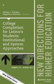 College Completion for Latino/a Students (eBook, ePUB)