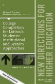 College Completion for Latino/a Students (eBook, PDF)