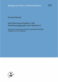 Das Governance-System in der Versicherungsgruppe nach Solvency II (eBook, PDF) - Marcelli, Riccarda