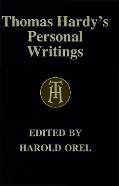 Thomas Hardy's Personal Writings - Orel, Harold