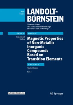 Magnetic Properties of Non-Metallic Inorganic Compounds Based on Transition Elements - Burzo, Emil