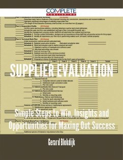 Cover Supplier Evaluation - Simple Steps to Win, Insights and Opportunities for Maxing Out Success (eBook, ePUB)