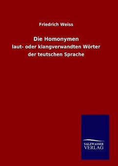 Die Homonymen - Weiss, Friedrich