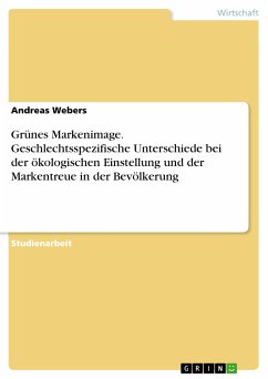 Grünes Markenimage. Geschlechtsspezifische Unterschiede bei der ökologischen Einstellung und der Markentreue in der Bevölkerung (eBook, PDF) - Webers, Andreas