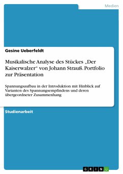 Musikalische Analyse des Stückes „Der Kaiserwalzer“ von Johann Strauß. Portfolio zur Präsentation (eBook, PDF)