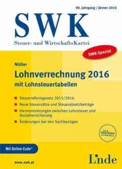 Cover SWK-Spezial Lohnverrechnung 2016 (f. Österreich)