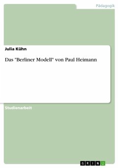 Das "Berliner Modell" von Paul Heimann (eBook, ePUB)