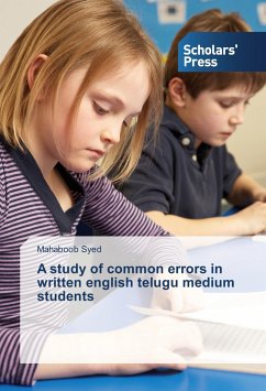 A study of common errors in written english telugu medium students - Syed, Mahaboob