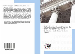Réflexions sur la codification du droit des contrats publics - Guecha Lopez, Carlos Alfonso