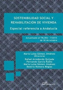 Cover Sostenibilidad social y rehabilitación de vivienda : especial referencia a Andalucía