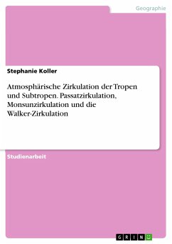Atmosphärische Zirkulation der Tropen und Subtropen. Passatzirkulation, Monsunzirkulation und die Walker-Zirkulation (eBook, PDF)