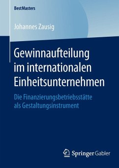 Cover Gewinnaufteilung im internationalen Einheitsunternehmen