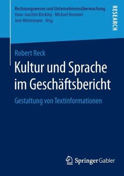 Kultur und Sprache im Geschäftsbericht - Reck, Robert
