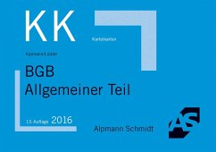 Cover BGB Allgemeiner Teil / Alpmann-Cards, Karteikarten (KK)